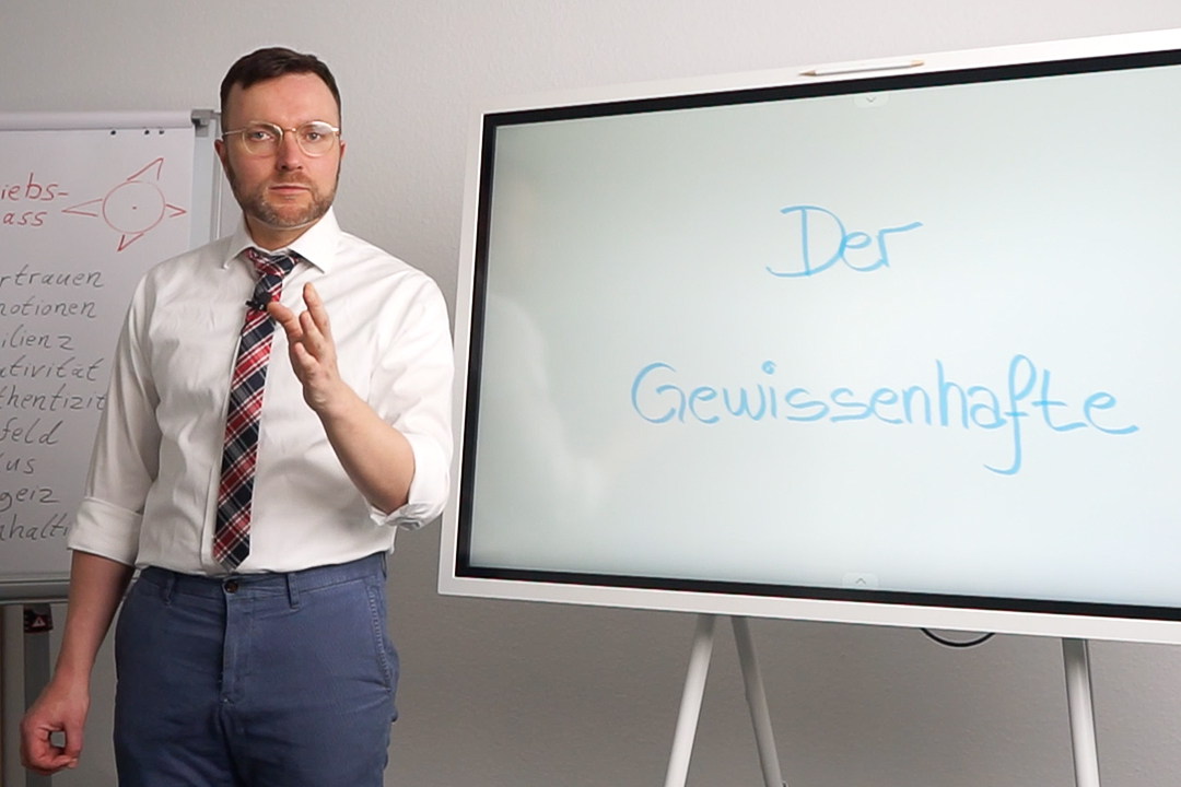 Umsatzziele - Kommunikationstraining Persönlichkeitsprofil nach DISG-Modell mit Oliver Zentgraf, der Gewissenhafte